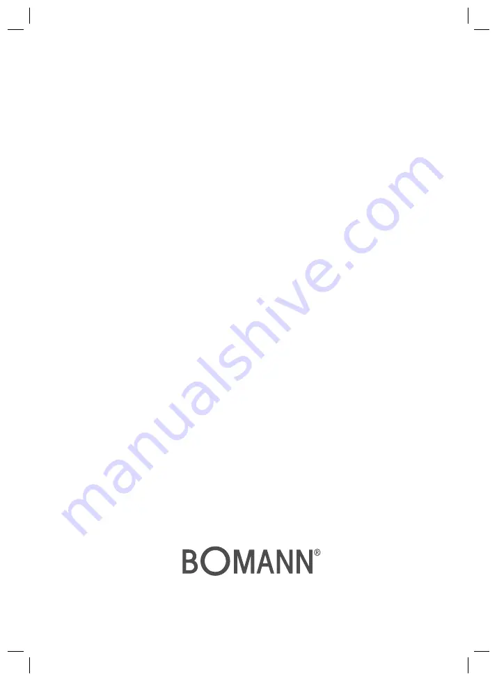 BOMANN TA 1553 CB Instruction Manual Download Page 30