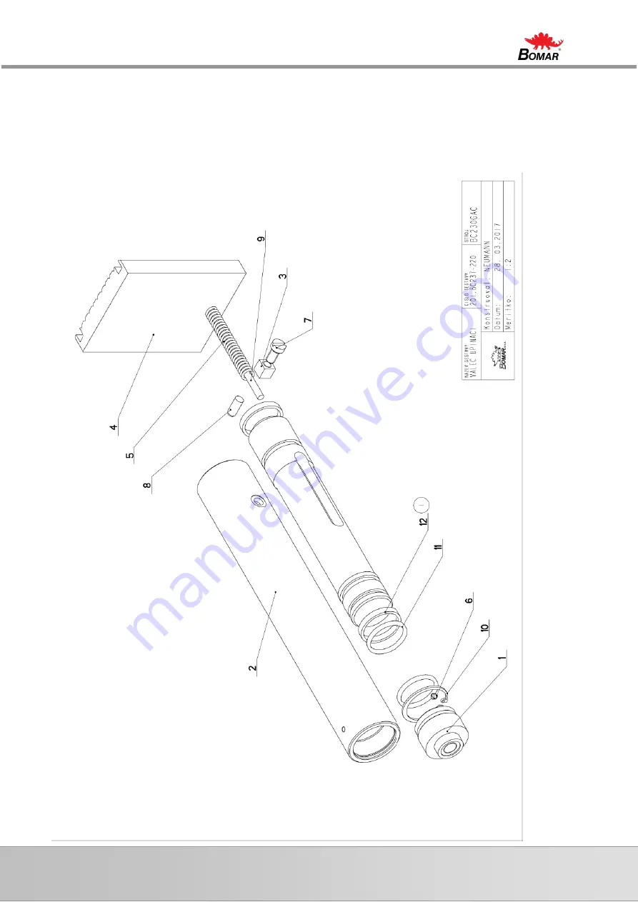 Bomar BasicCut Series Operating Instructions Manual Download Page 60