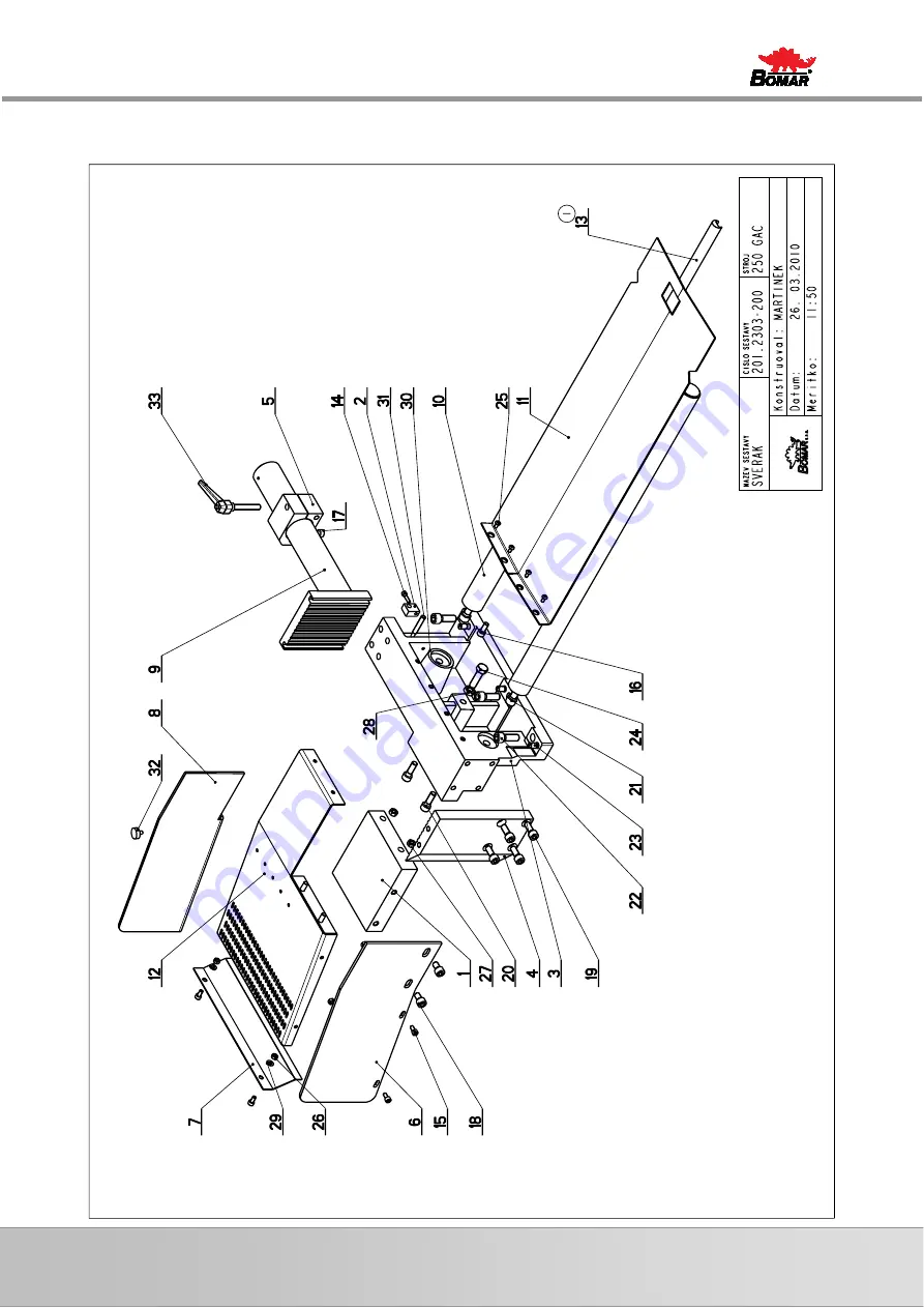 Bomar Ergonomic 320.250 GAC Operating Instruction Download Page 113