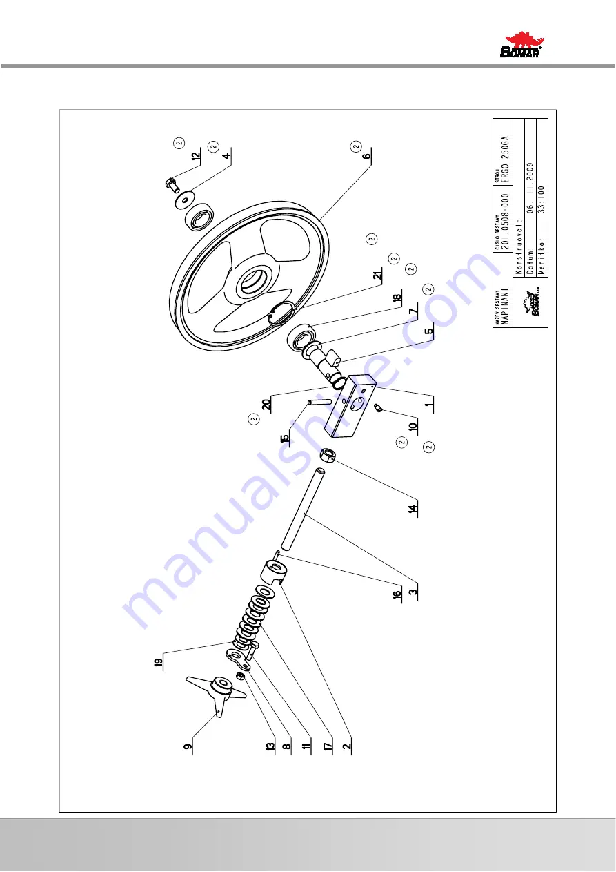 Bomar Ergonomic 320.250 GAC Operating Instruction Download Page 117