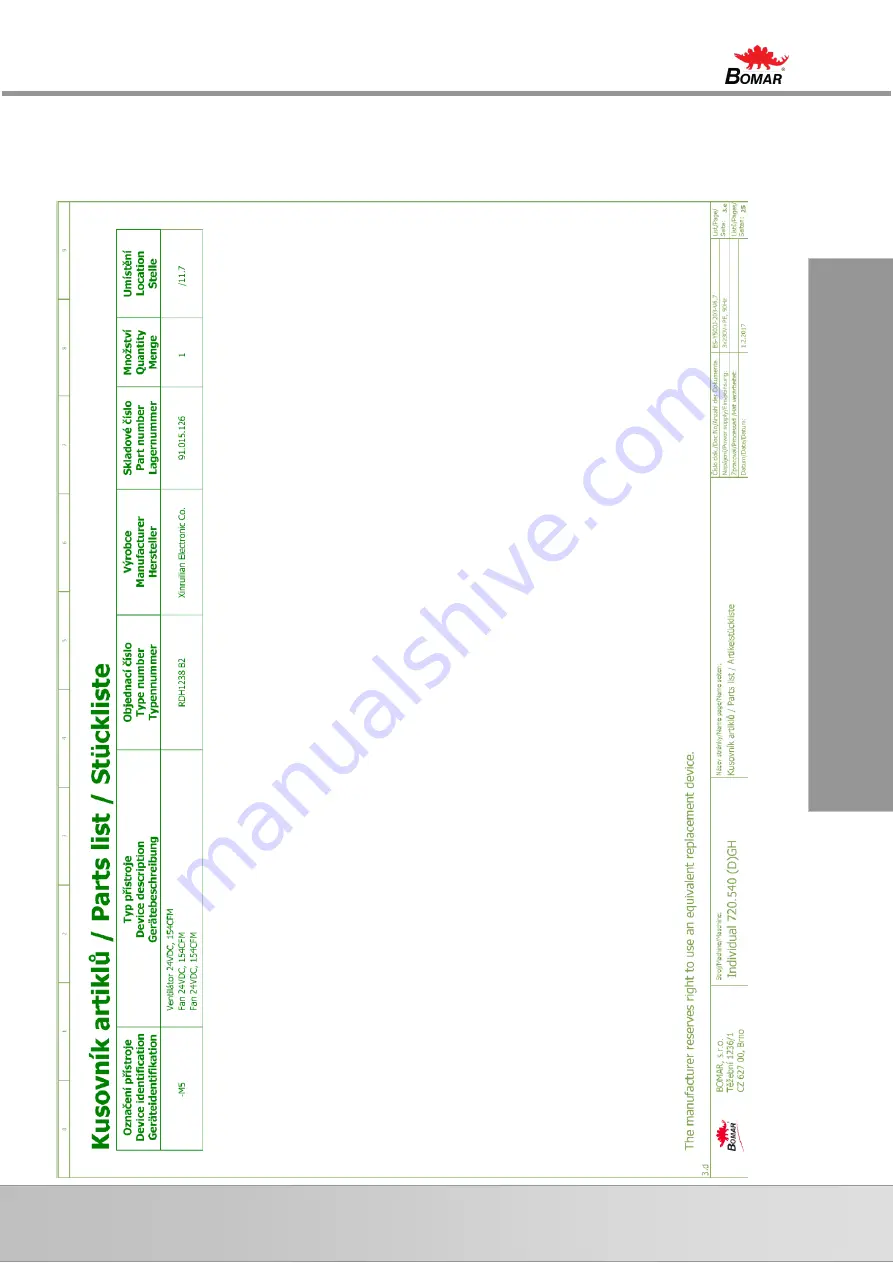 Bomar Individual 720.540 DGH Operating Instructions Manual Download Page 94