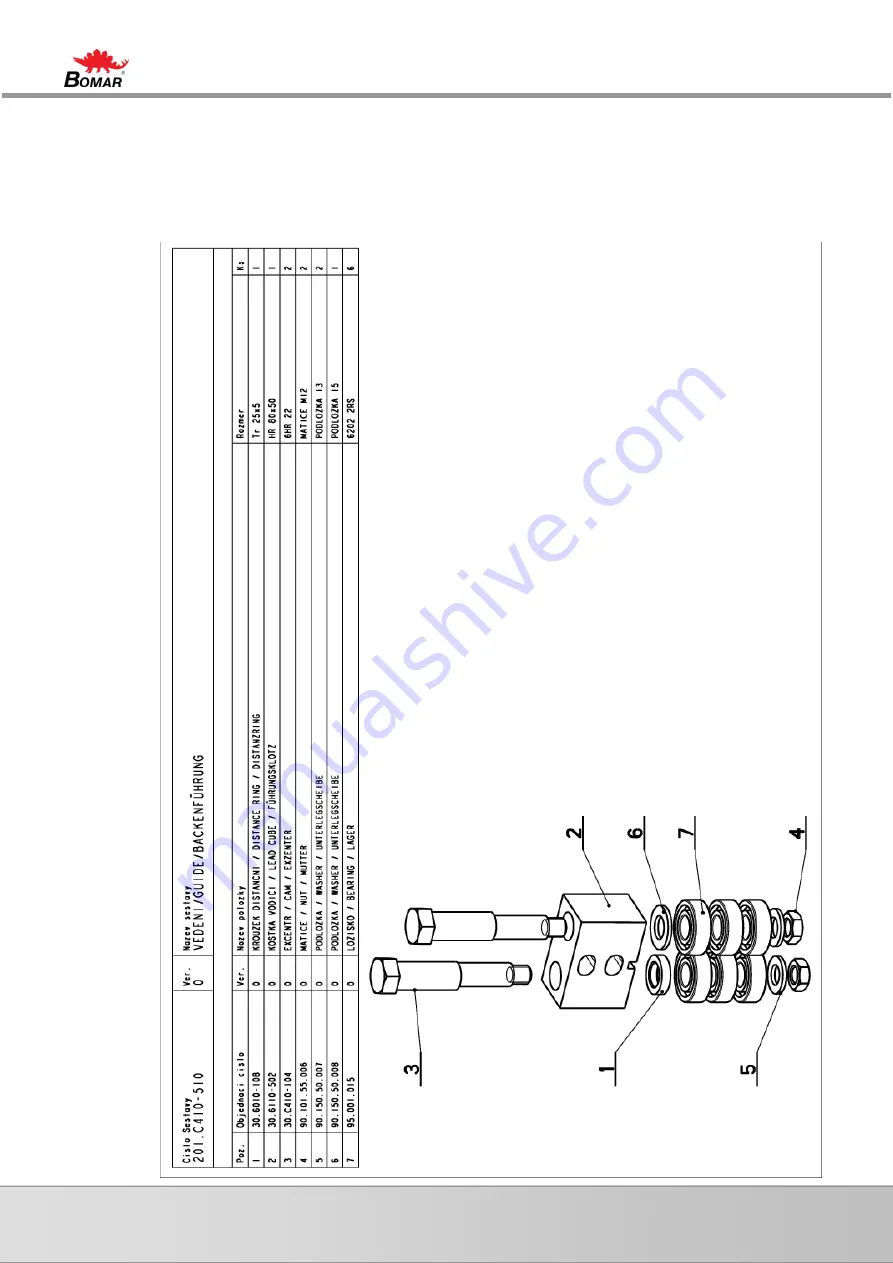 Bomar Individual 720.540 DGH Operating Instructions Manual Download Page 211