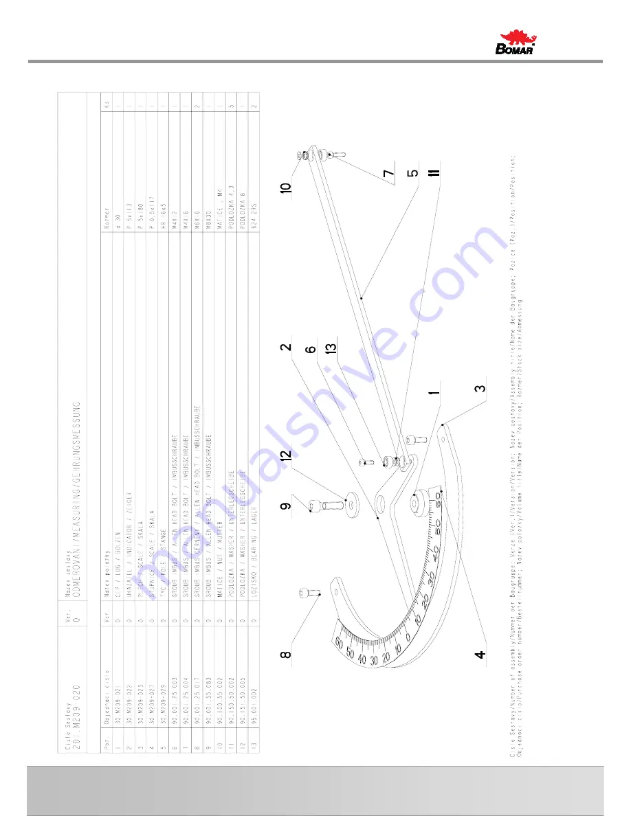 Bomar Workline 510.350 DG Operating Instructions Manual Download Page 103