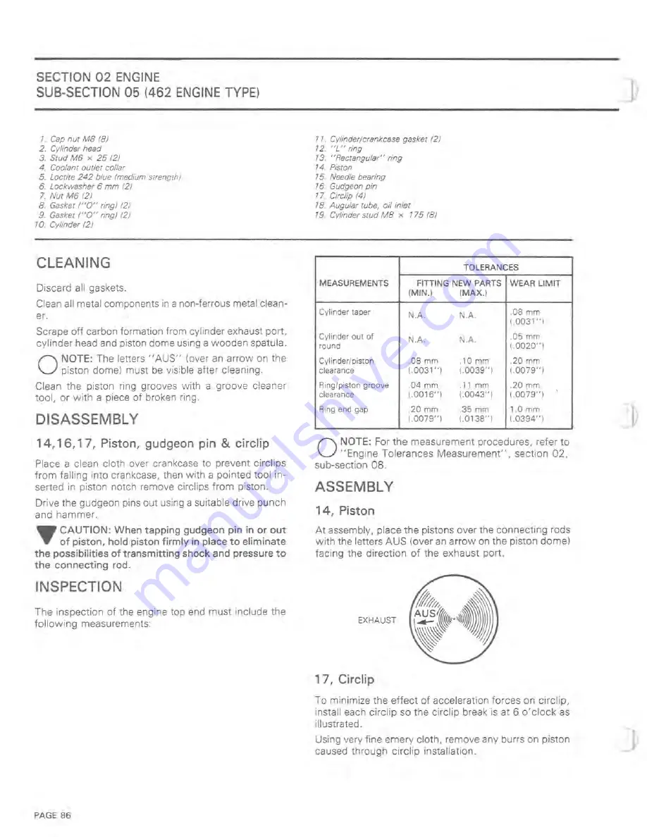 BOMBARDIER 1983 Elan Shop Manual Download Page 96