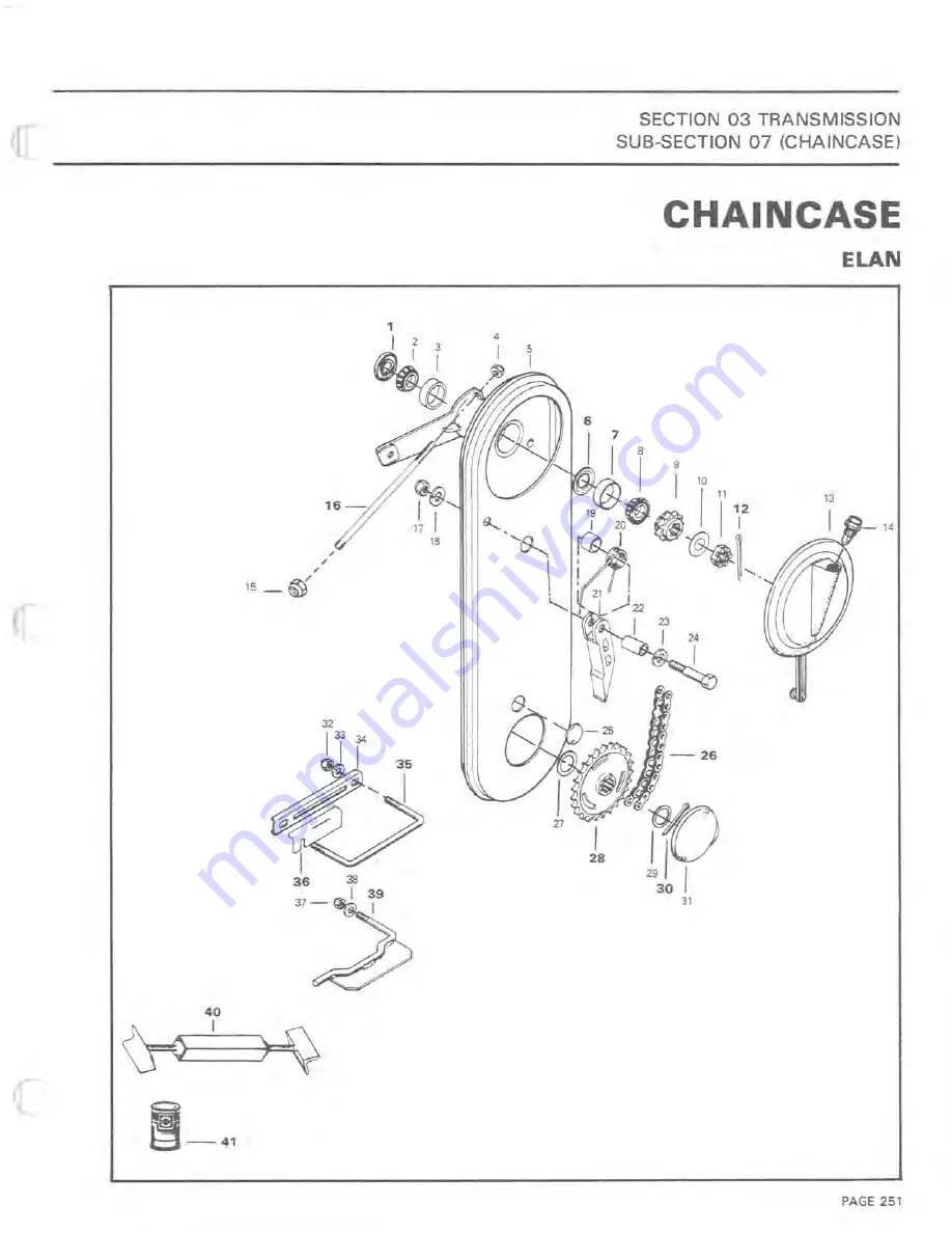 BOMBARDIER 1983 Elan Shop Manual Download Page 257