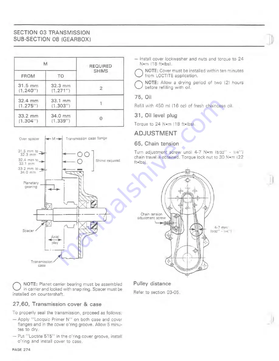 BOMBARDIER 1983 Elan Shop Manual Download Page 280