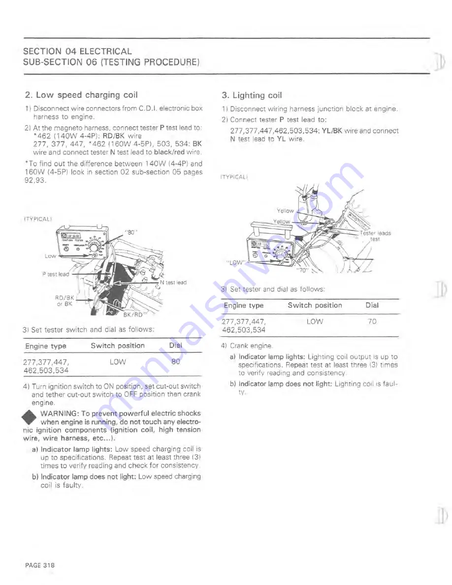 BOMBARDIER 1983 Elan Shop Manual Download Page 324