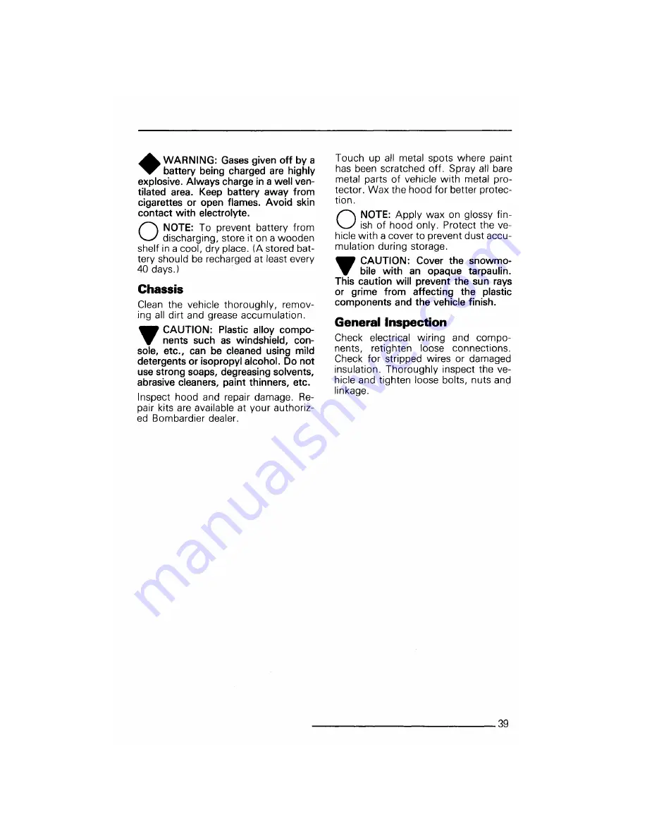 BOMBARDIER Alpine 1984 Series Operator'S Manual Download Page 41