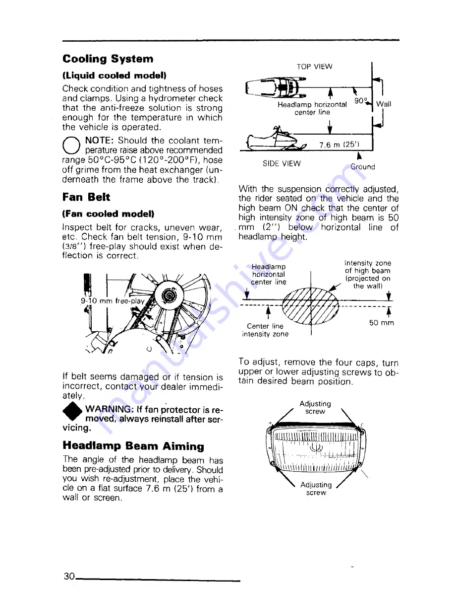 BOMBARDIER mirage iii Operator'S Manual Download Page 32