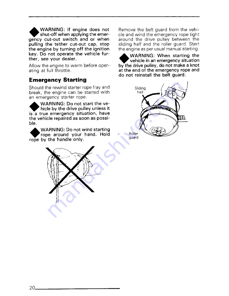 BOMBARDIER Skandic 377 Operator'S Manual Download Page 22