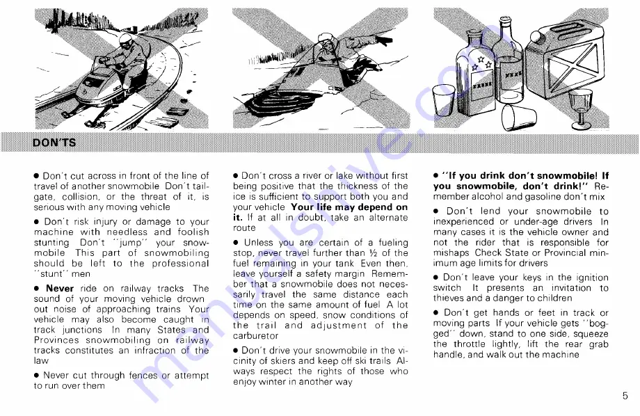 BOMBARDIER Ski-Doo T'NT 294 1973 Owner'S Manual Download Page 9