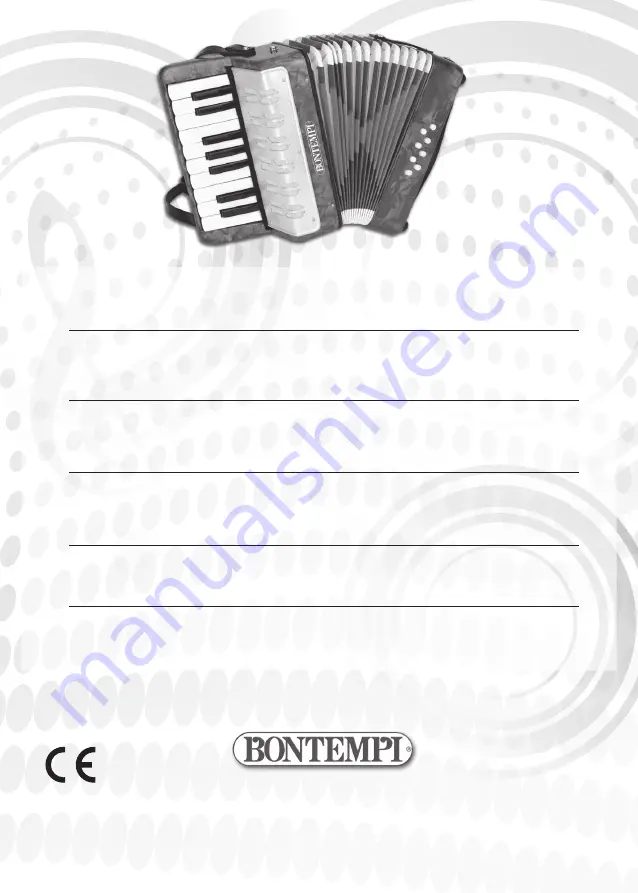 Bontempi 047663353975 Owner'S Manual Download Page 20