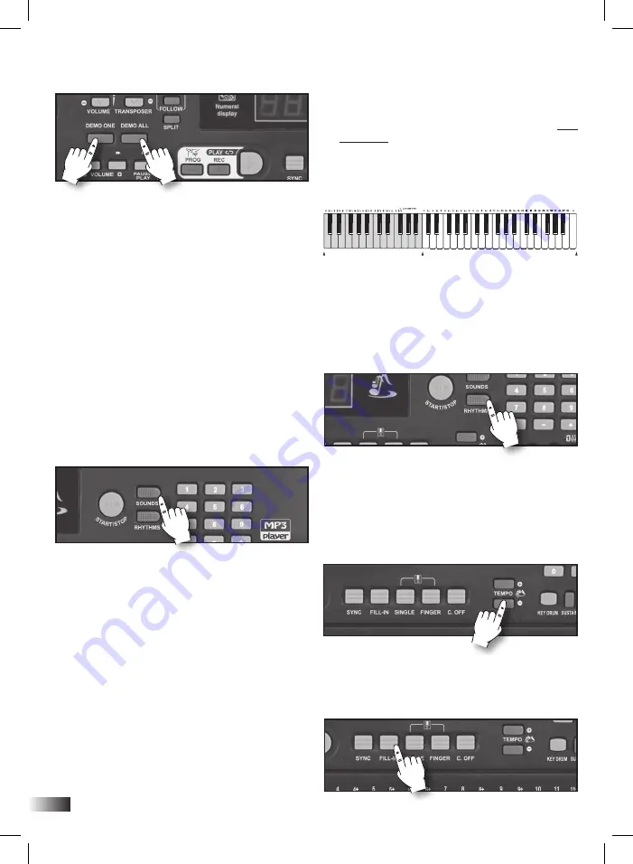 Bontempi Genius 16 6110 Owner'S Manual Download Page 22