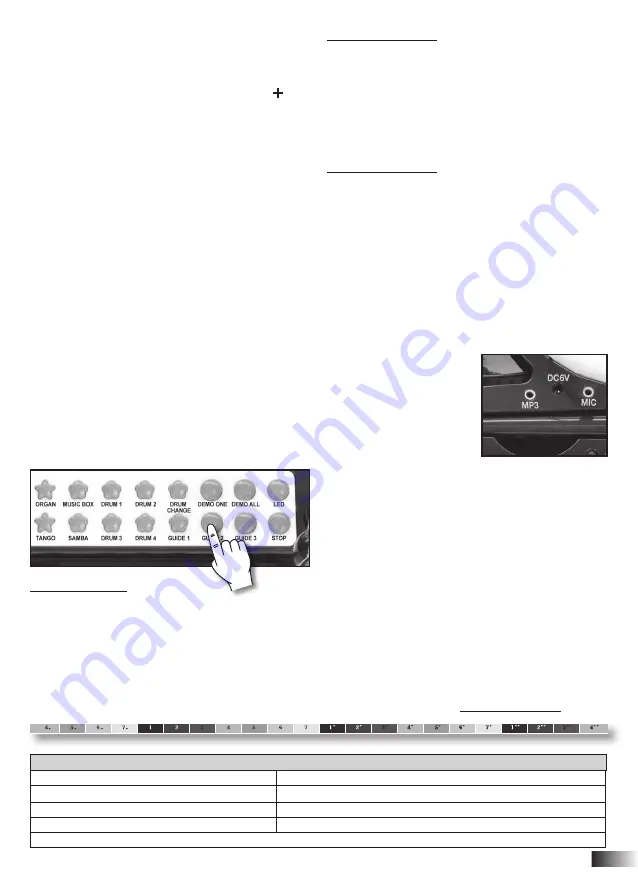 Bontempi Toy Band Star 10 3000 Owner'S Manual Download Page 11