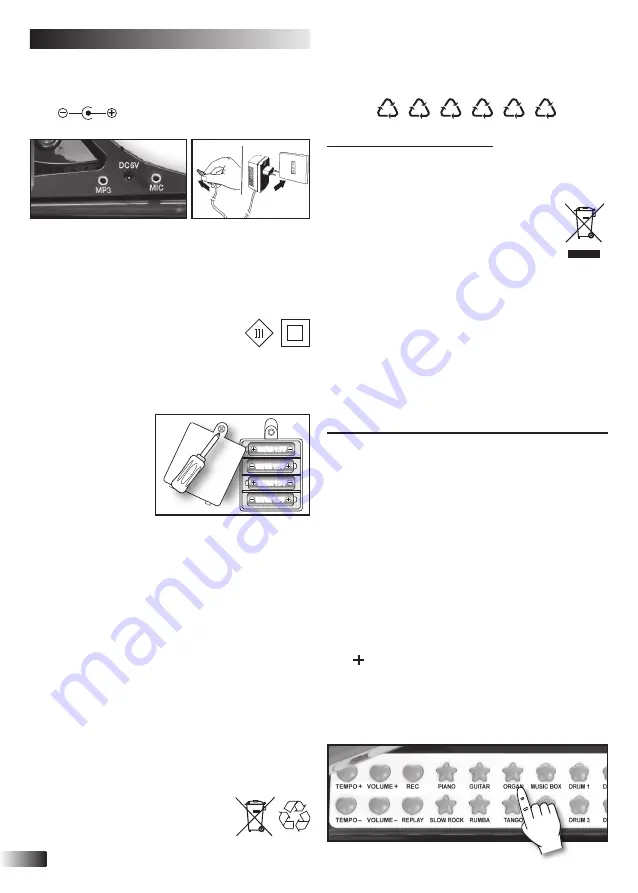 Bontempi Toy Band Star 10 3000 Owner'S Manual Download Page 34