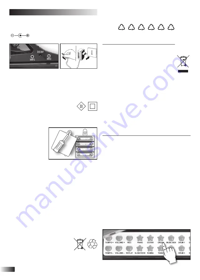 Bontempi Toy Band Star 10 3000 Owner'S Manual Download Page 40