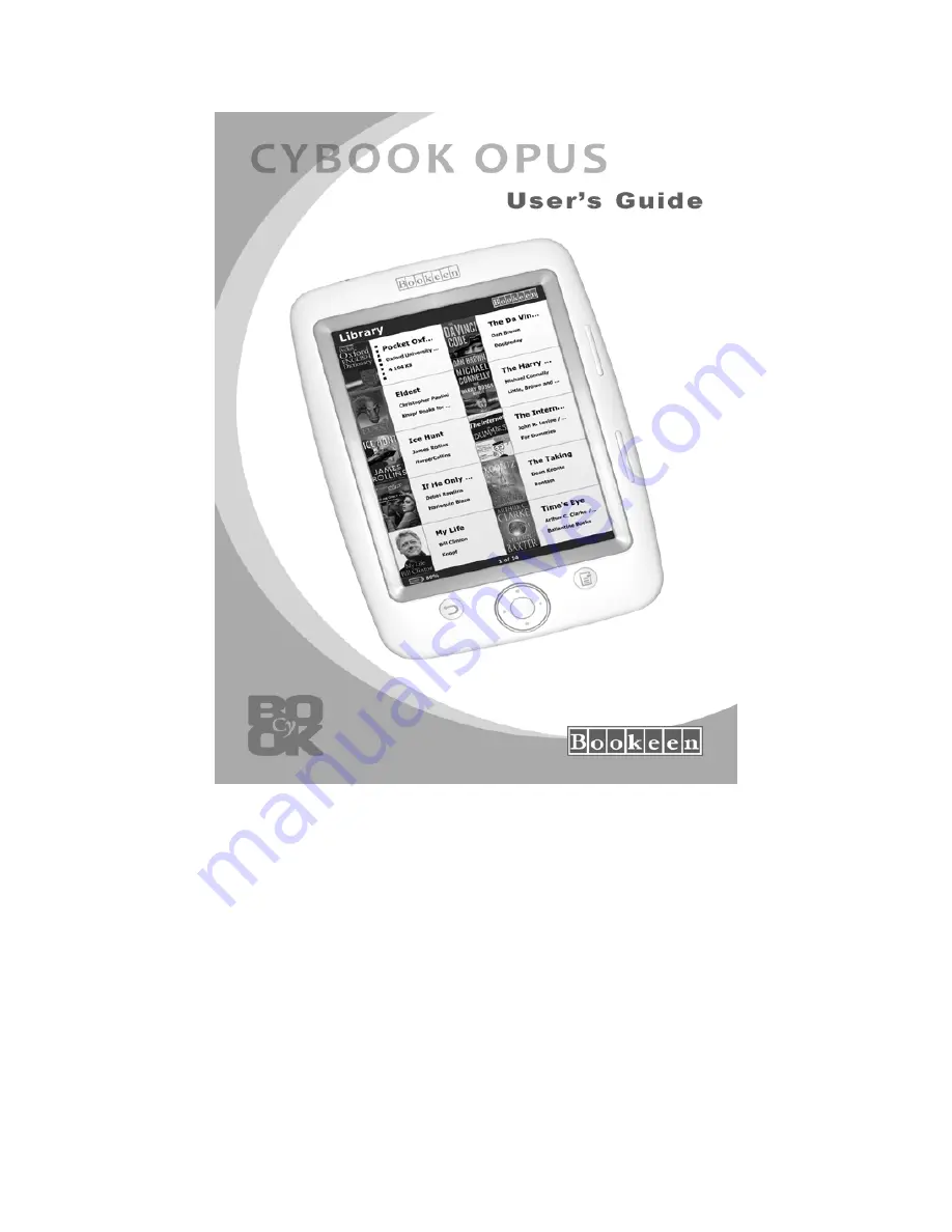 Bookeen Cybook Opus User Manual Download Page 1