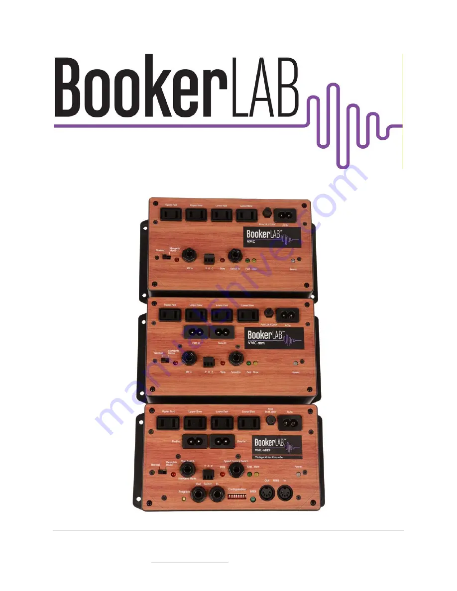 BookerLab BL-VMC Скачать руководство пользователя страница 1