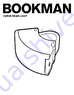 Bookman CURVE REAR LIGHT Manual Download Page 1