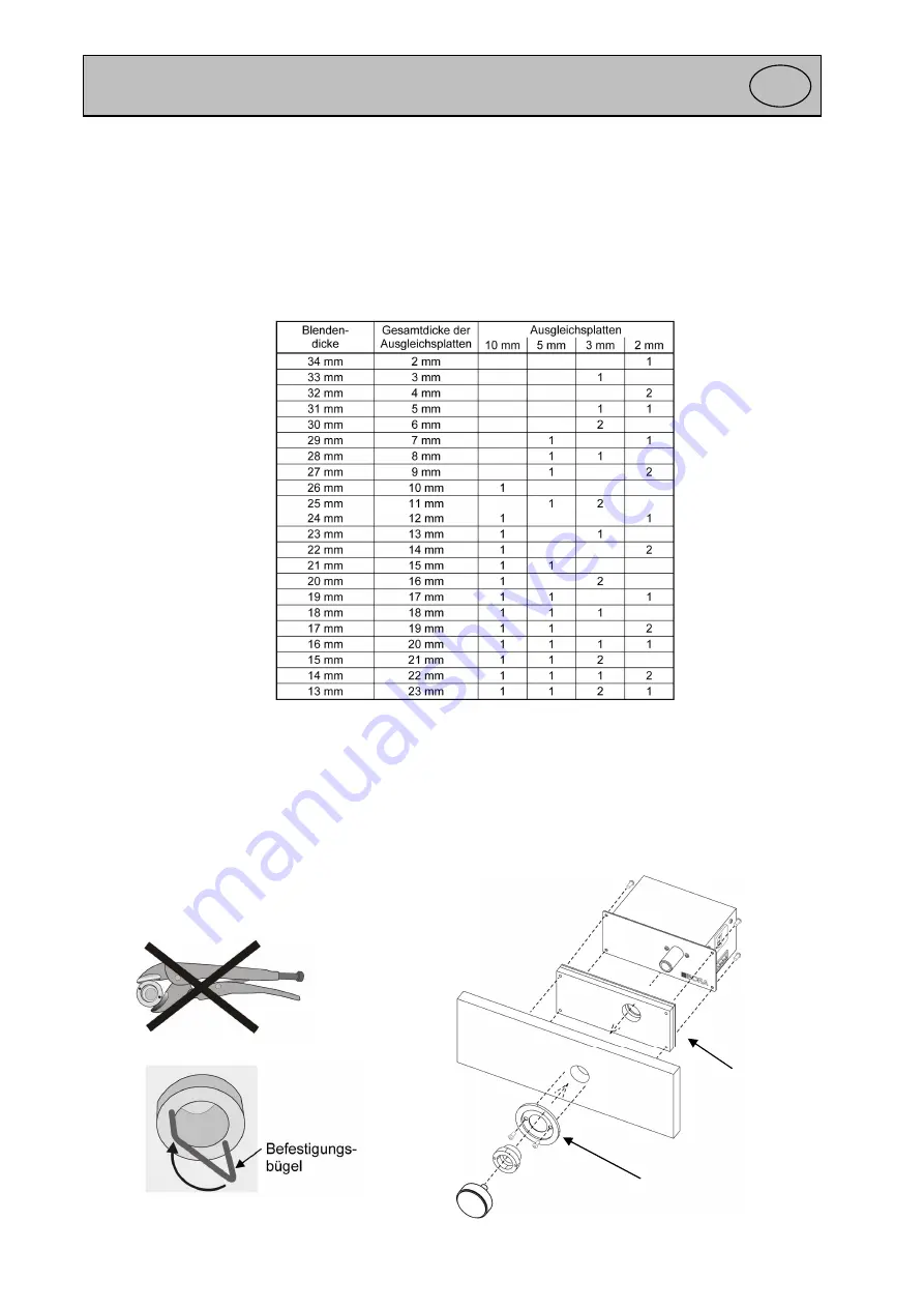 bora PL 540 Mounting And Installation Instructions Manual Download Page 8