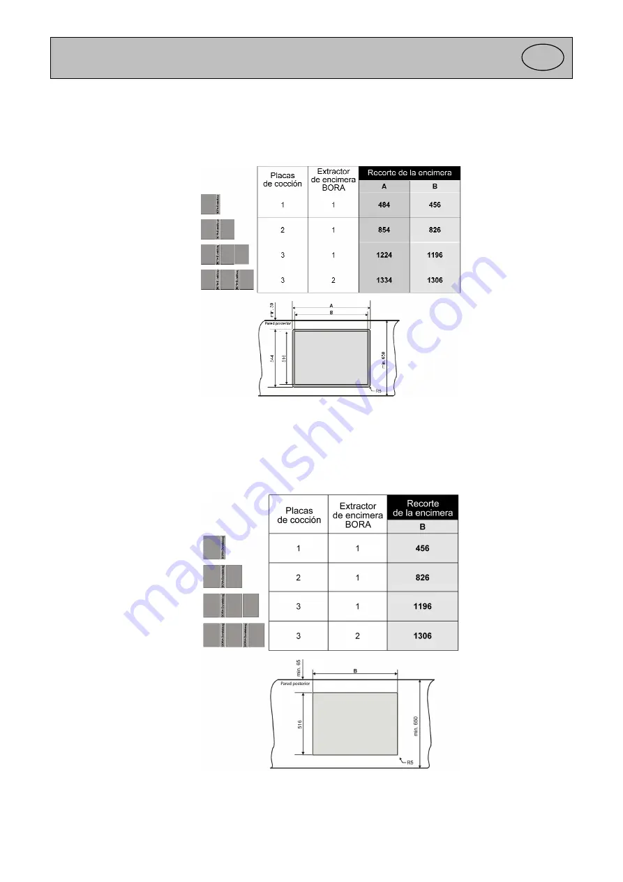 bora PL 540 Mounting And Installation Instructions Manual Download Page 66