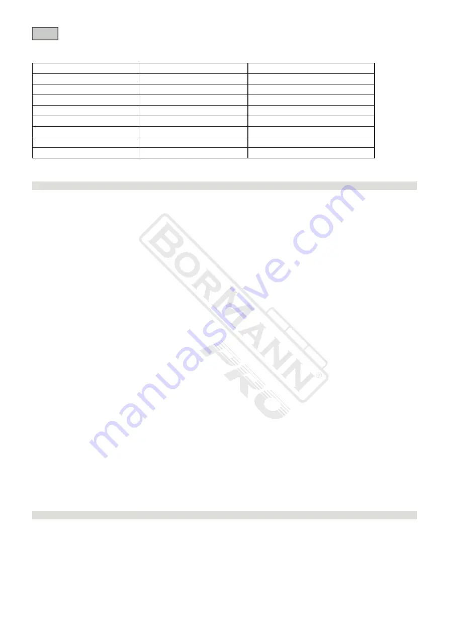 BorMann 020943 User Manual Download Page 19