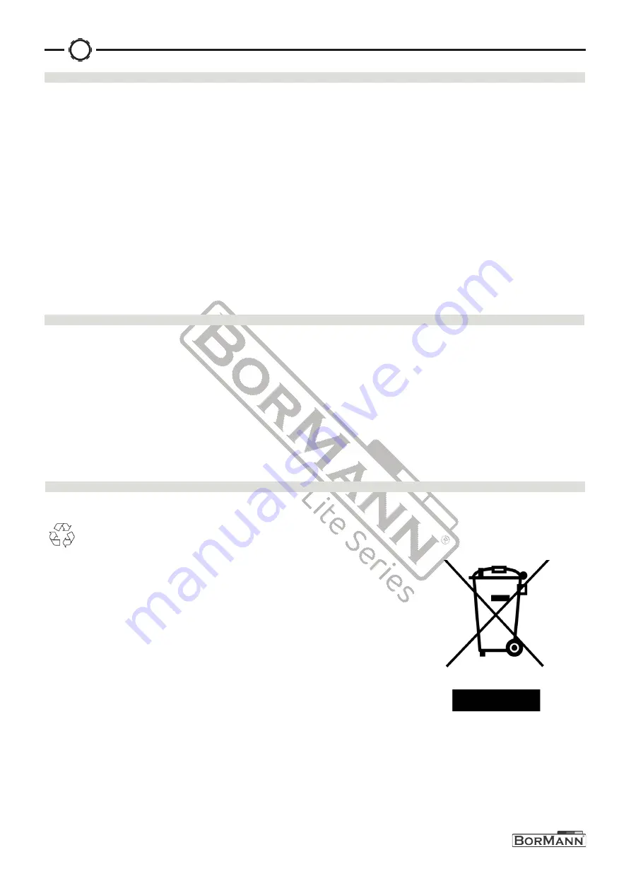 BorMann 042594 Manual Download Page 8