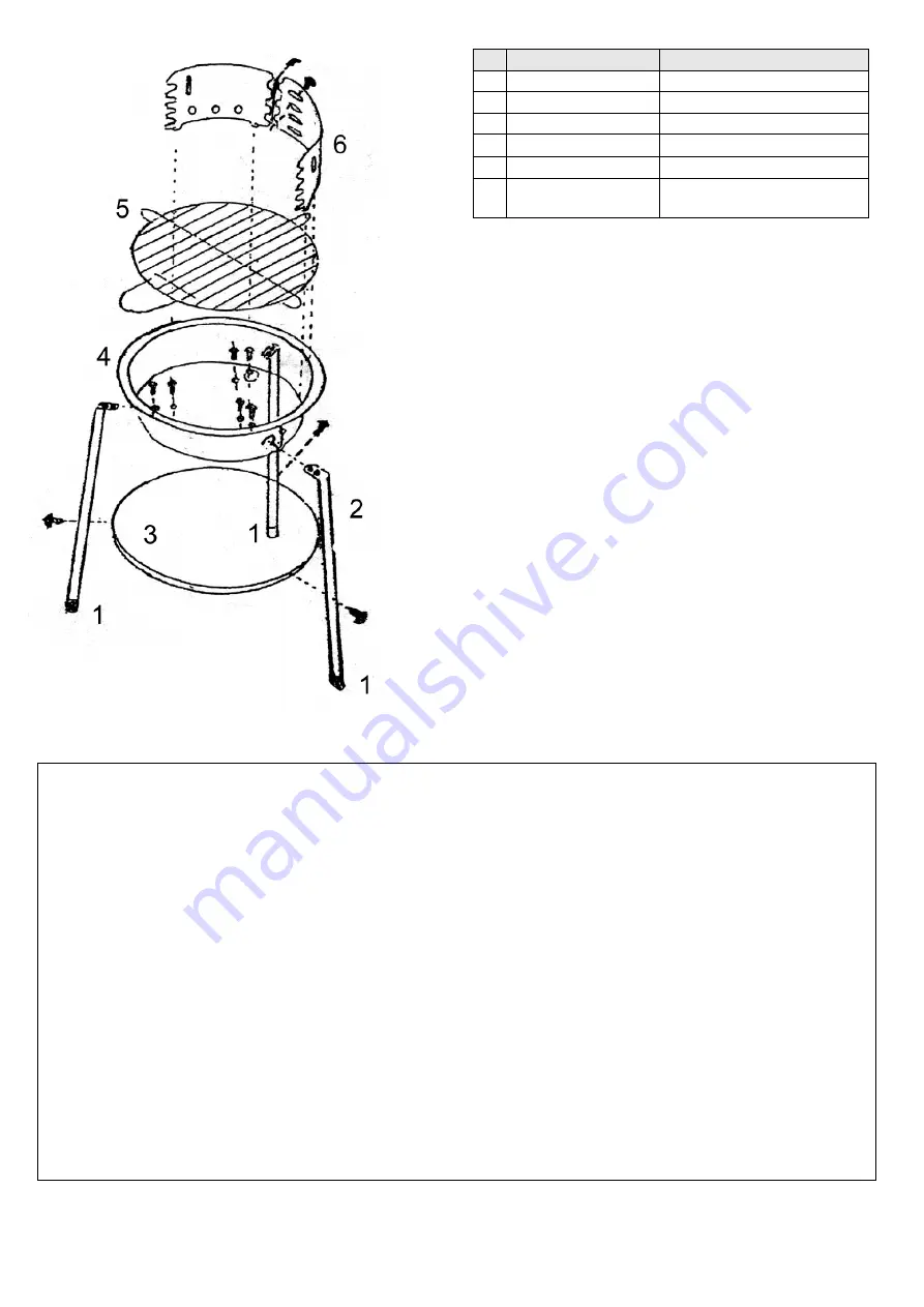 BorMann HOME BBQ1120 Owner'S Manual Download Page 2