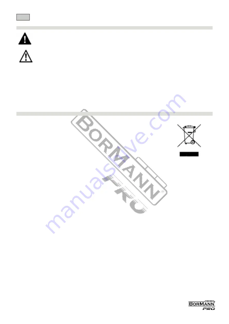 BorMann Pro BBS1560 Скачать руководство пользователя страница 12