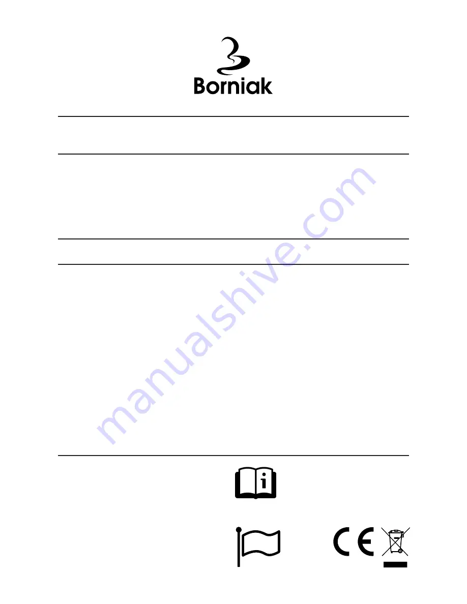 BORNIAK BBD-150 User Manual Download Page 1