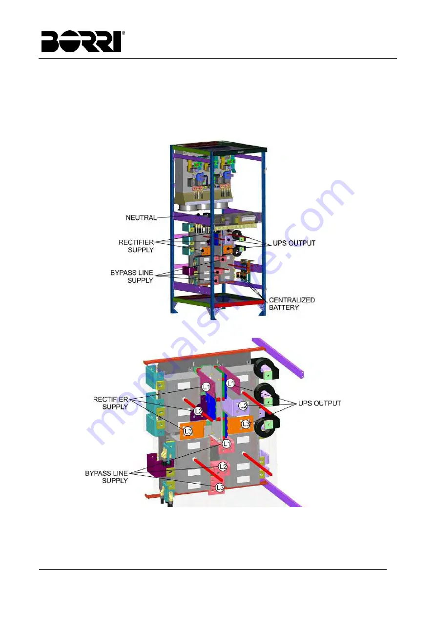 Borri UPSaver 1000 kVa Operating Manual Download Page 73