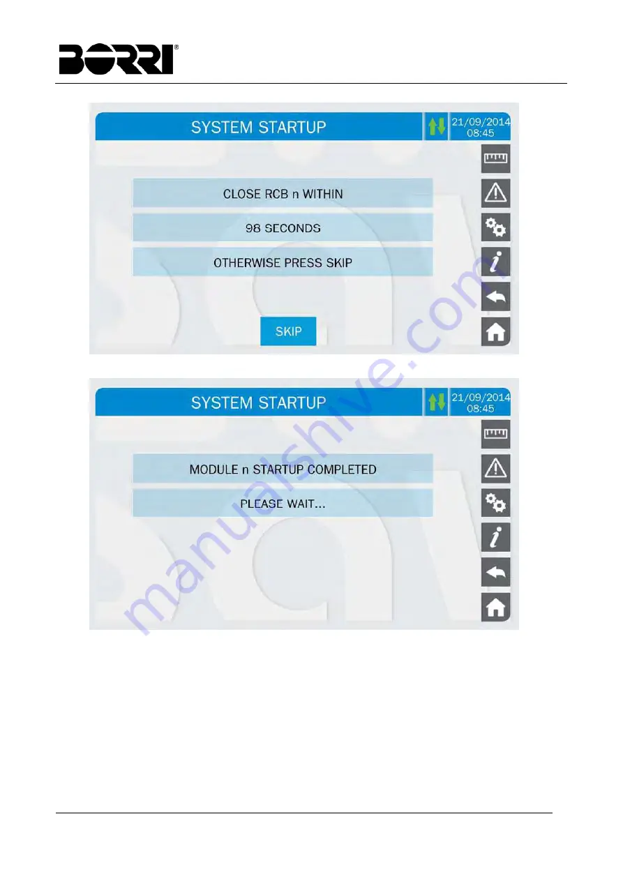 Borri UPSaver 1000 kVa Operating Manual Download Page 93