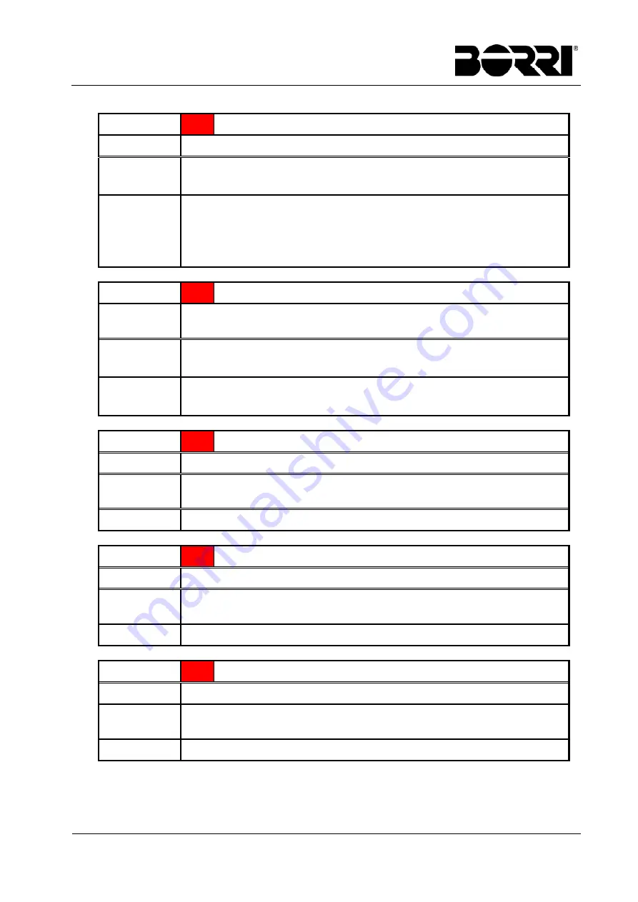 Borri UPSaver 1000 kVa Operating Manual Download Page 182