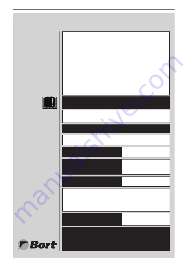 Bort 93411751 Manual Download Page 20