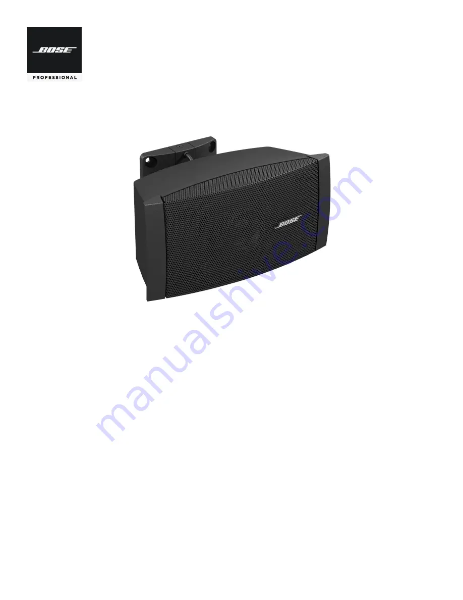 Bose Professional 043053 Installation Manual Download Page 1