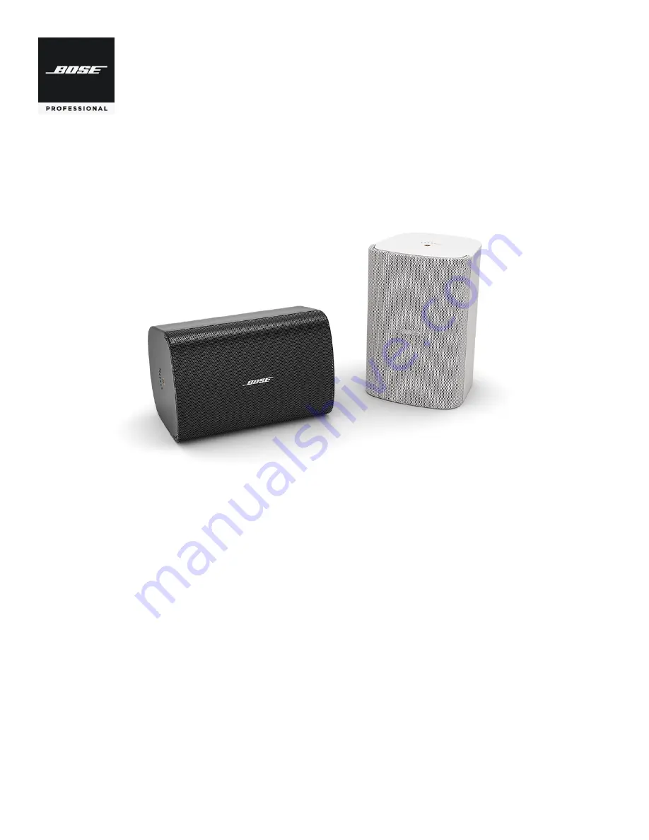 Bose Professional 841155-0310 Скачать руководство пользователя страница 1