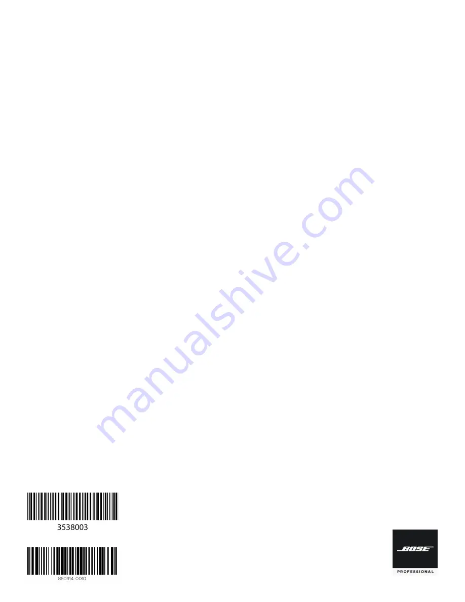 Bose Professional DesignMax DM10P-SUB Installation Manual Download Page 52