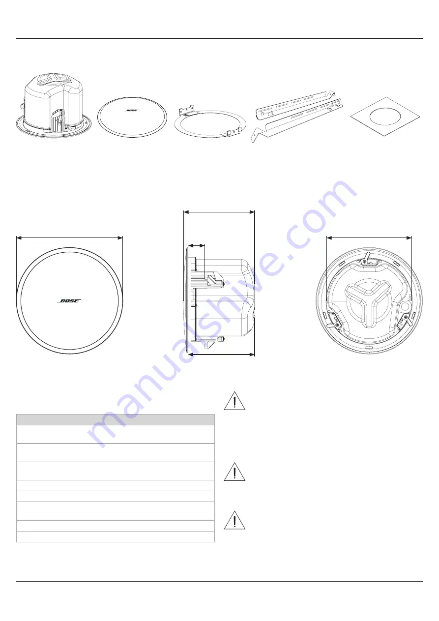 Bose Professional DesignMax DM5C Скачать руководство пользователя страница 3