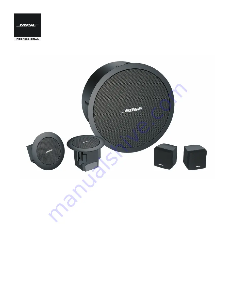 Bose Professional FreeSpace 3 Скачать руководство пользователя страница 1