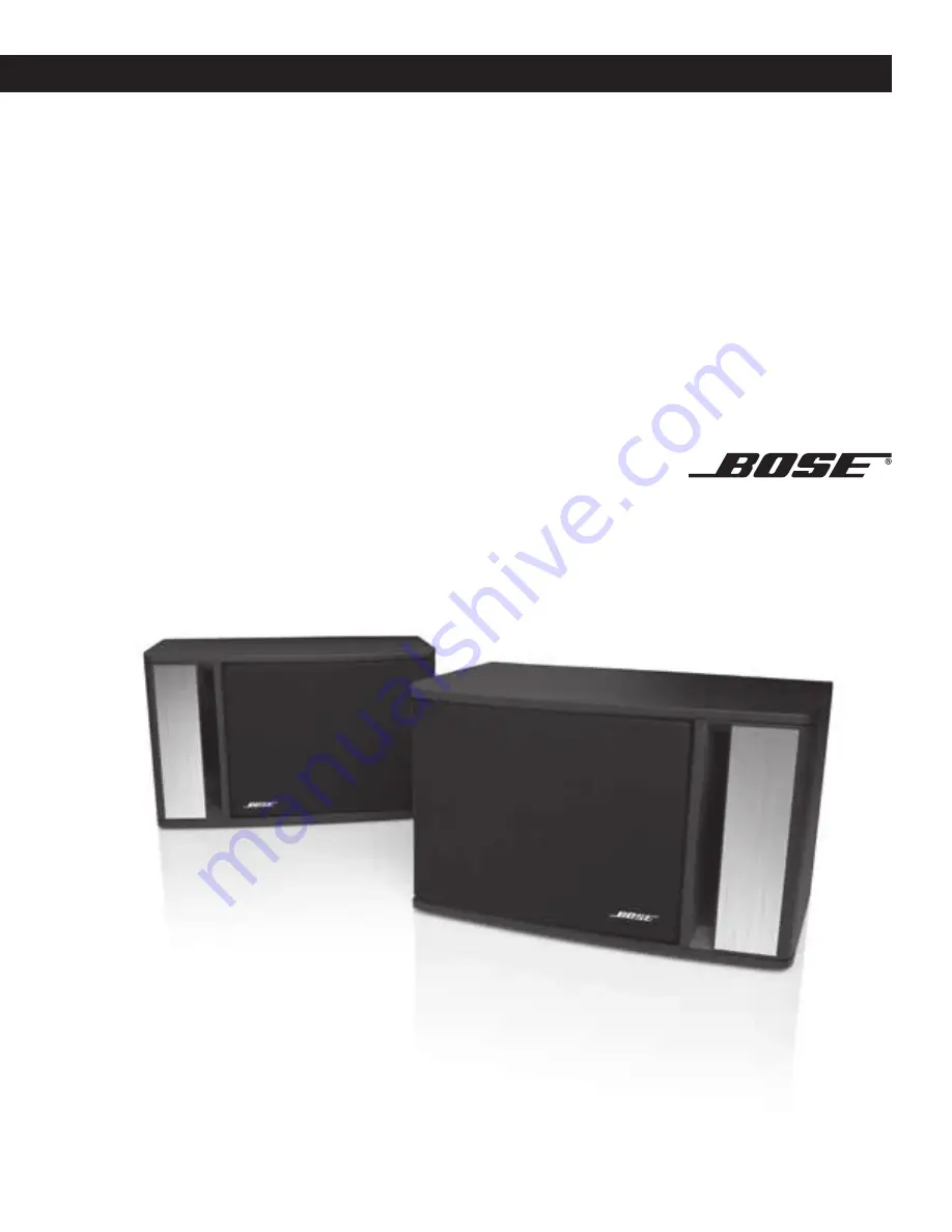 Bose 141 Series II Скачать руководство пользователя страница 1