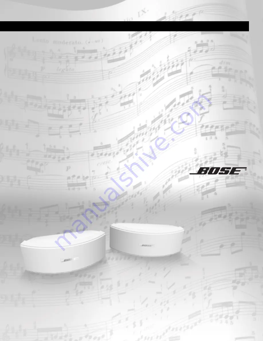 Bose 151 SE Скачать руководство пользователя страница 1