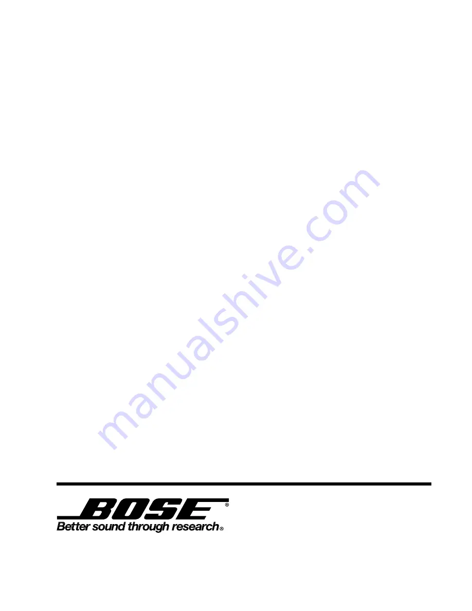 Bose 301 II Series Manual Download Page 7