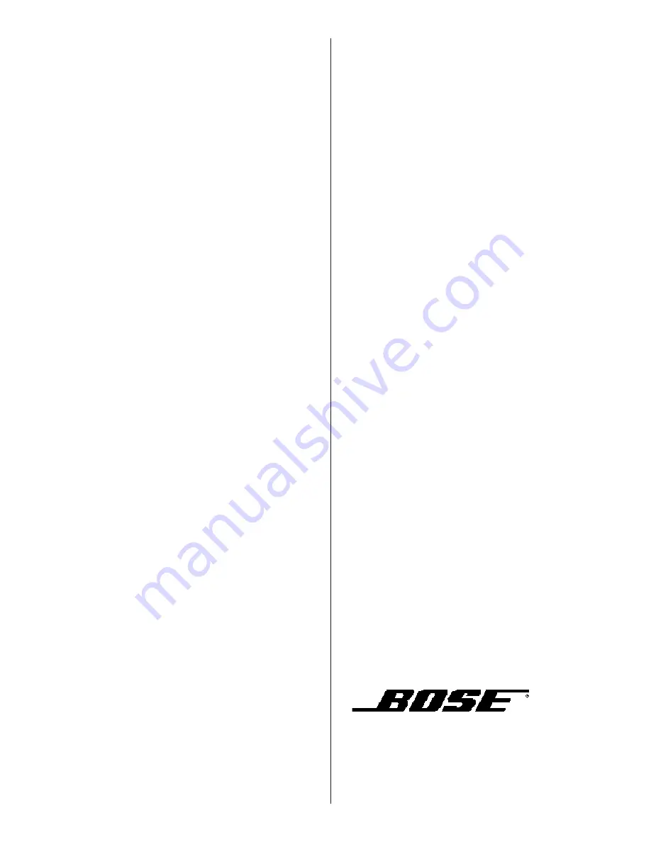 Bose 402 C Скачать руководство пользователя страница 22