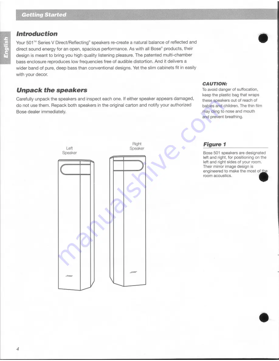 Bose 501 Series V Owner'S Manual Download Page 4