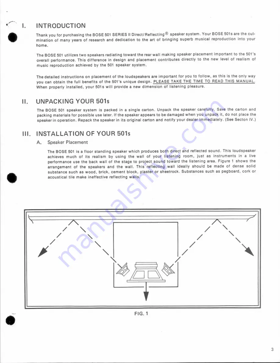 Bose 501s Owner'S Manual Download Page 3