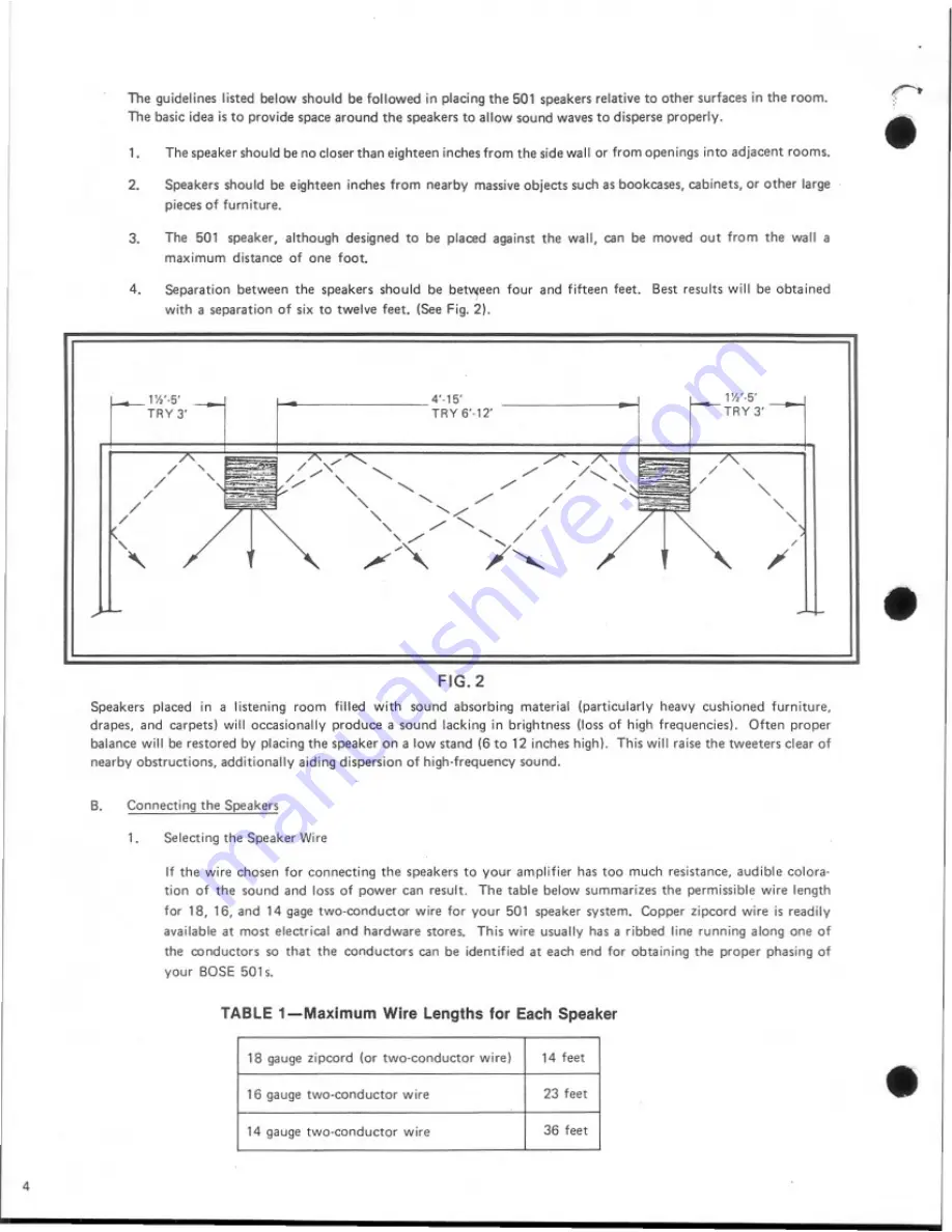 Bose 501s Owner'S Manual Download Page 4