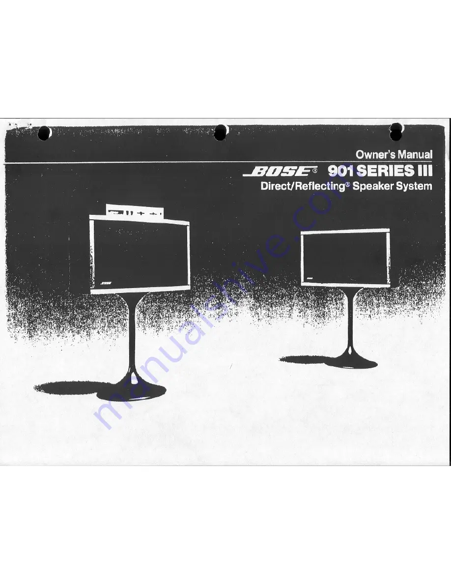 Bose 901 Series III Owner'S Manual Download Page 1