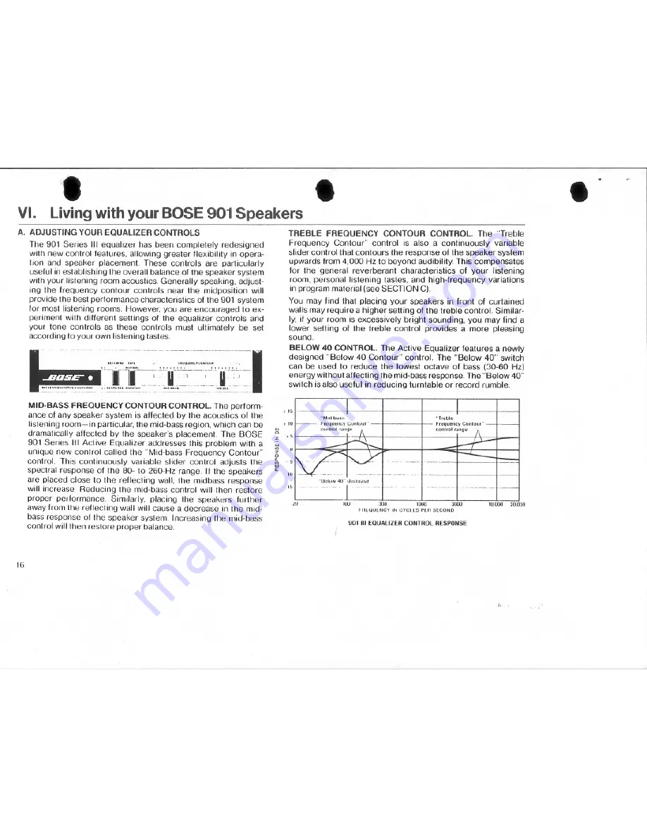 Bose 901 Series III Owner'S Manual Download Page 16