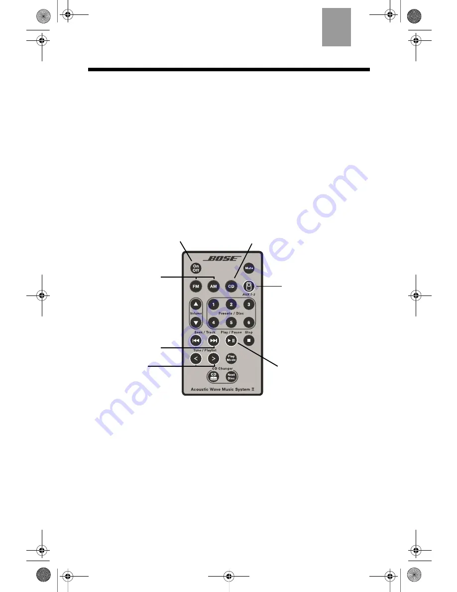 Bose Acoustic Wave music system Owner'S Manual Download Page 16