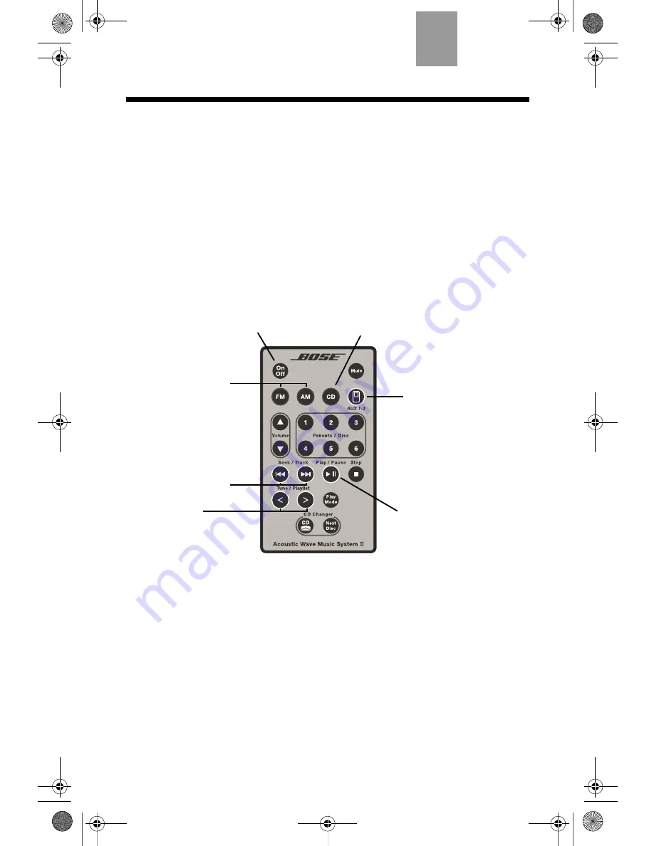 Bose Acoustic Wave music system Owner'S Manual Download Page 24